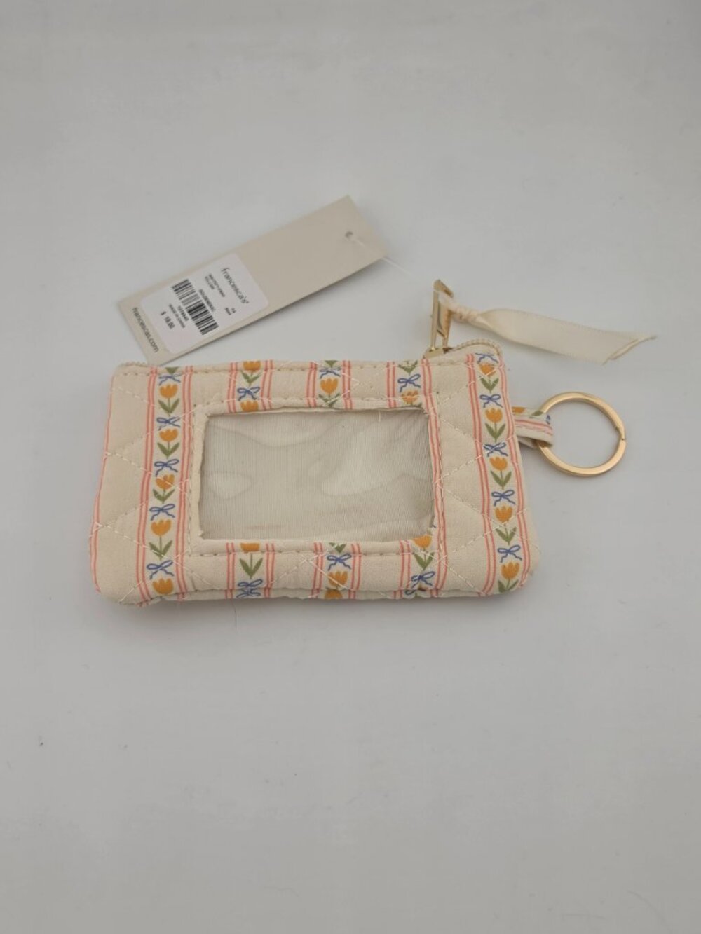 Francesca's Peach Flower bow Design Card Holder - Picture 2 of 8